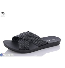 Шлепки жіночі на літо (8 пар р.36-41) чорний  "Red Sun"