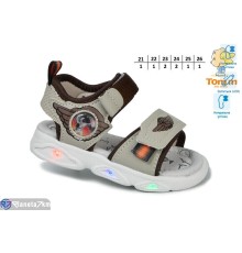 Сандалі дитячі на літо (8 пар р.21-26) бежевий  "Normashoes"