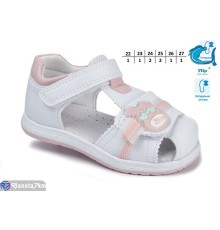 Дитячі босоніжки на літо (8 пар р.22-27) білий  "Normashoes"