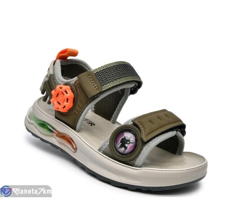 Сандалі дитячі на літо (14 пар р.31-37) хакі  "Normashoes"