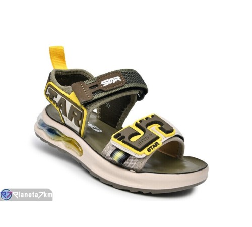 Сандалі дитячі на літо (14 пар р.31-37) хакі  "Normashoes"