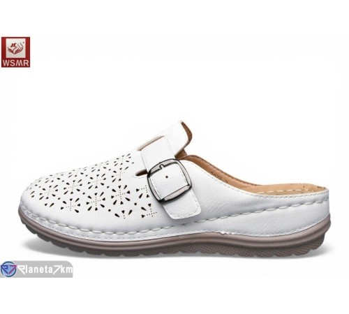 Шлепки жіночі на літо (8 пар р.37-42) білий  "WSMR"