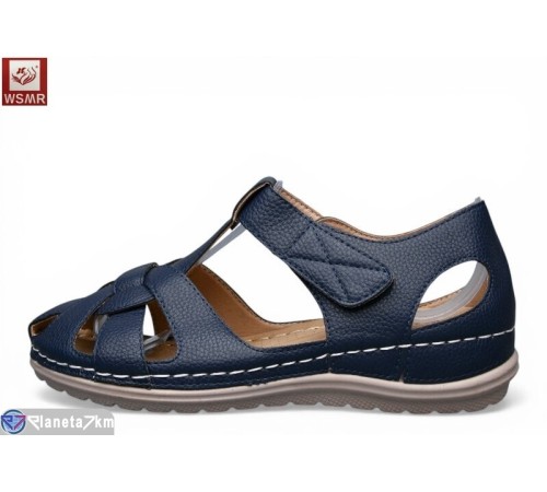 Босоніжки жіночі на літо (8 пар р.36-41) синій  "WSMR"