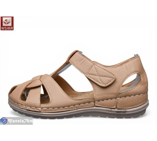 Босоніжки жіночі на літо (8 пар р.36-41) коричневий  "WSMR"
