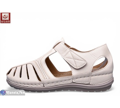 Босоніжки жіночі на літо (8 пар р.36-41) бежевий  "WSMR"