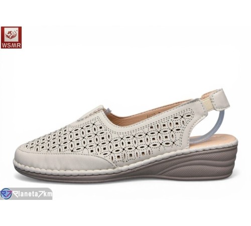 Босоніжки жіночі на літо (8 пар р.37-42) бежевий  "WSMR"