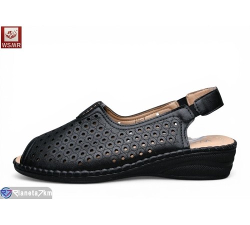 Босоніжки жіночі на літо (8 пар р.37-42) чорний  "WSMR"