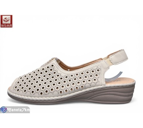 Босоніжки жіночі на літо (8 пар р.37-42) бежевий  "WSMR"