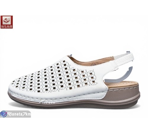 Босоніжки жіночі на літо (8 пар р.40-43) білий  "WSMR"