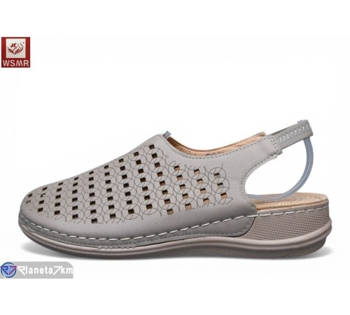 Босоніжки жіночі на літо (8 пар р.40-43) сірий  "WSMR"