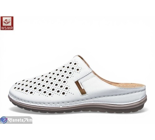Шлепки жіночі на літо (8 пар р.40-43) білий  "WSMR"