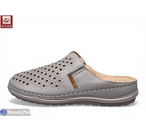 Шлепки жіночі на літо (8 пар р.40-43) сірий  "WSMR"