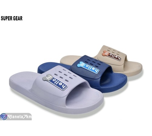 Шлепки чоловічі на літо (12 пар р.40-45) мікс  "Super Gear"