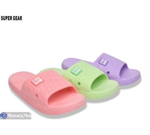 Шлепки жіночі на літо (12 пар р.36-41) мікс  "Super Gear"