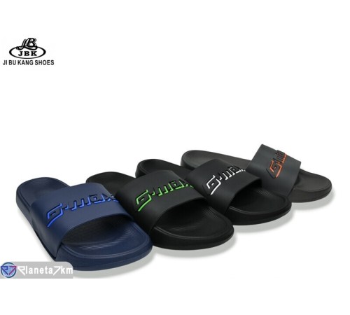 Шлепки чоловічі на літо (12 пар р.40-45) мікс  "Jibukang"