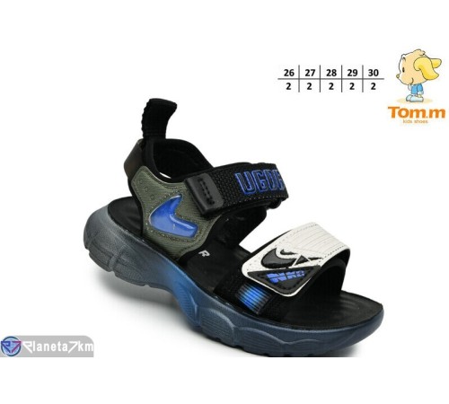 Сандалі дитячі на літо (10 пар р.26-30) чорний  "TOMMY"