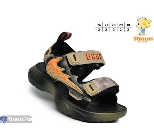 Сандалі дитячі на літо (10 пар р.26-30) коричневий  "TOMMY"