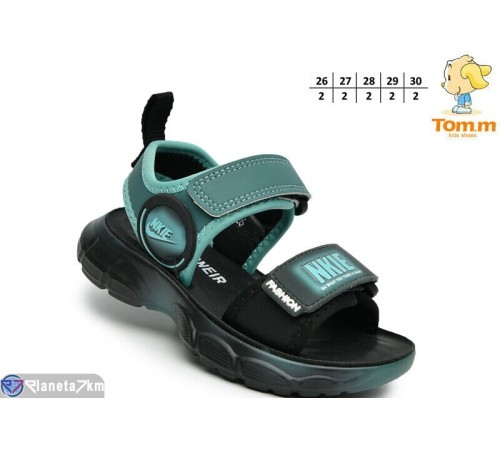 Сандалі дитячі на літо (10 пар р.26-30) зелений  "TOMMY"