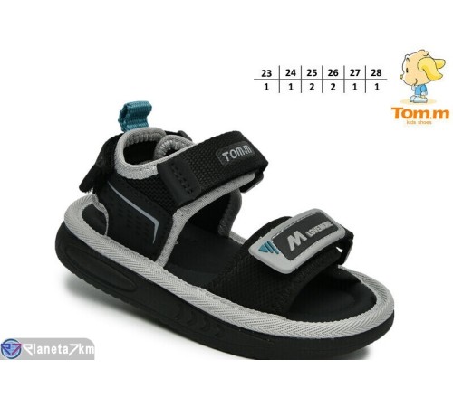 Сандалі дитячі на літо (8 пар р.23-28) чорний  "TOMMY"