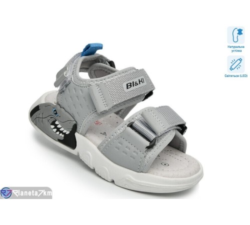 Сандалі дитячі на літо (8 пар р.23-28) сірий  "TOMMY"