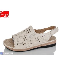 Босоніжки жіночі на літо (8 пар р.37-42) бежевий  "Maiguan"