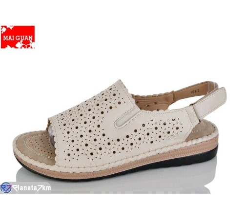 Босоніжки жіночі на літо (8 пар р.37-42) бежевий  "Maiguan"