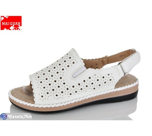 Босоніжки жіночі на літо (8 пар р.37-42) білий  "Maiguan"