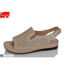 Босоніжки жіночі на літо (8 пар р.37-42) бежевий  "Maiguan"