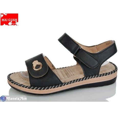 Босоніжки жіночі на літо (8 пар р.37-42) чорний  "Maiguan"