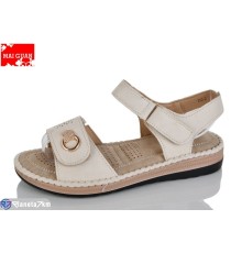 Босоніжки жіночі на літо (8 пар р.37-42) бежевий  "Maiguan"