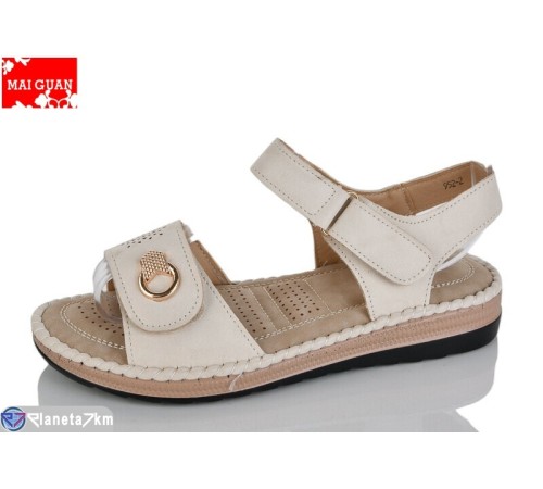 Босоніжки жіночі на літо (8 пар р.37-42) бежевий  "Maiguan"