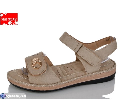Босоніжки жіночі на літо (8 пар р.37-42) бежевий  "Maiguan"
