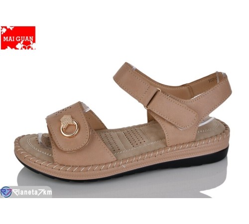 Босоніжки жіночі на літо (8 пар р.37-42) коричневий  "Maiguan"