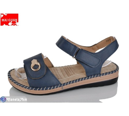 Босоніжки жіночі на літо (8 пар р.37-42) синій  "Maiguan"