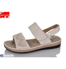 Босоніжки жіночі на літо (8 пар р.37-42) бежевий  "Maiguan"