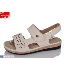 Босоніжки жіночі на літо (8 пар р.37-42) бежевий  "Maiguan"