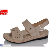 Босоніжки жіночі на літо (8 пар р.37-42) бежевий  "Maiguan"