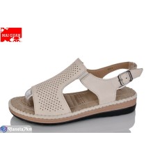 Босоніжки жіночі на літо (8 пар р.37-42) бежевий  "Maiguan"