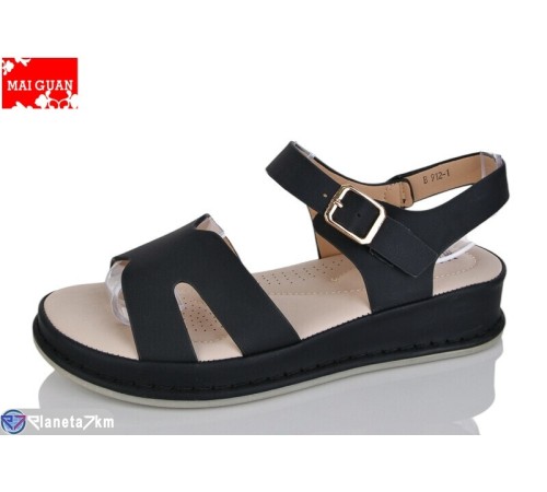 Босоніжки жіночі на літо (8 пар р.36-41) чорний  "Maiguan"