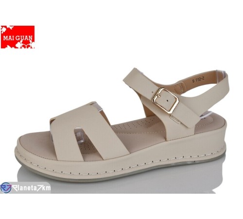 Босоніжки жіночі на літо (8 пар р.36-41) бежевий  "Maiguan"
