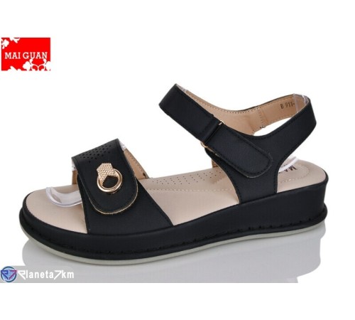 Босоніжки жіночі на літо (8 пар р.36-41) чорний  "Maiguan"