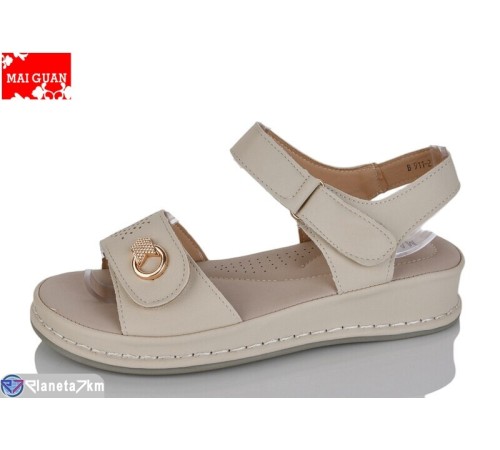 Босоніжки жіночі на літо (8 пар р.36-41) бежевий  "Maiguan"