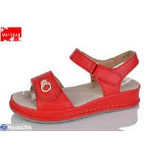 Босоніжки жіночі на літо (8 пар р.36-41) червоний  "Maiguan"