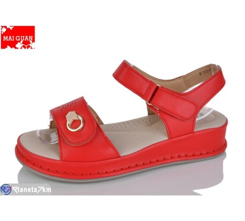 Босоніжки жіночі на літо (8 пар р.36-41) червоний  "Maiguan"