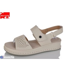 Босоніжки жіночі на літо (8 пар р.36-41) бежевий  "Maiguan"