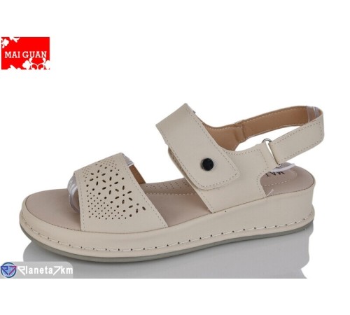Босоніжки жіночі на літо (8 пар р.36-41) бежевий  "Maiguan"