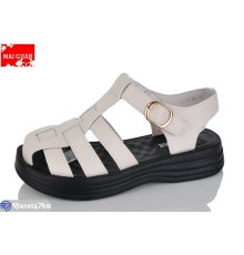 Босоніжки жіночі на літо (8 пар р.36-41) бежевий  "Maiguan"