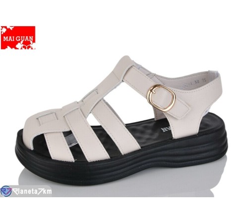 Босоніжки жіночі на літо (8 пар р.36-41) бежевий  "Maiguan"