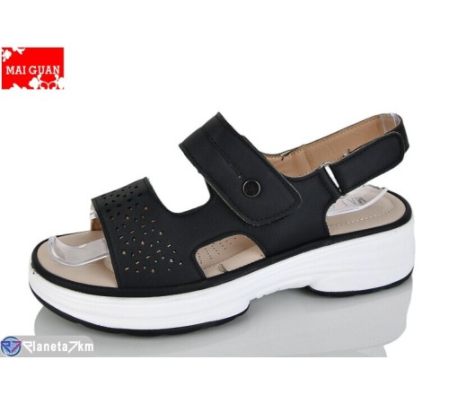 Босоніжки жіночі на літо (8 пар р.36-41) чорний  "Maiguan"