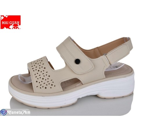 Босоніжки жіночі на літо (8 пар р.36-41) бежевий  "Maiguan"